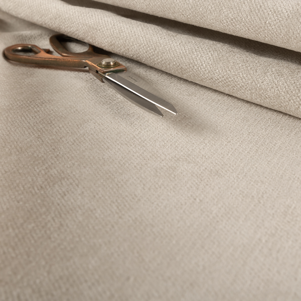 Tessuto Soft Chenille Plain Water Repellent White Upholstery Fabric CTR-2302 - Made To Measure Curtains