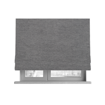 Tessuto Soft Chenille Plain Water Repellent Grey Upholstery Fabric CTR-2304 - Roman Blinds