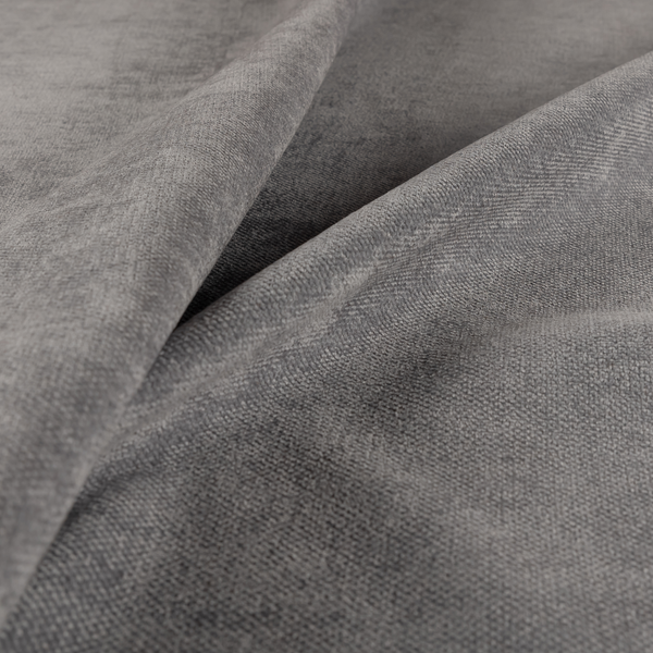 Tessuto Soft Chenille Plain Water Repellent Grey Upholstery Fabric CTR-2304 - Roman Blinds