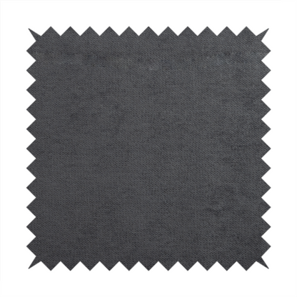 Tessuto Soft Chenille Plain Water Repellent Charcoal Grey Upholstery Fabric CTR-2305 - Roman Blinds