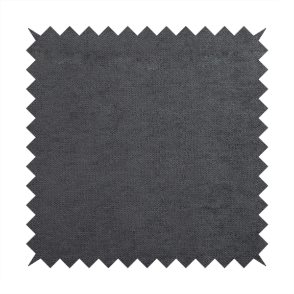 Tessuto Soft Chenille Plain Water Repellent Charcoal Grey Upholstery Fabric CTR-2305