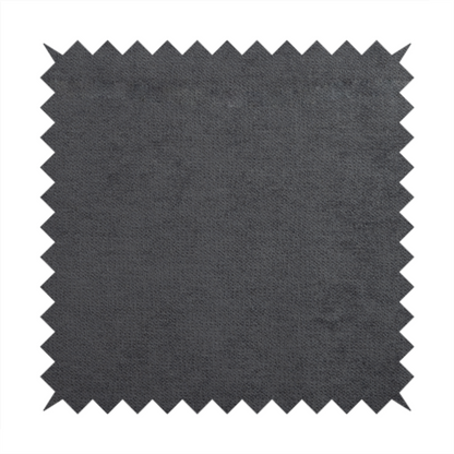 Tessuto Soft Chenille Plain Water Repellent Charcoal Grey Upholstery Fabric CTR-2305