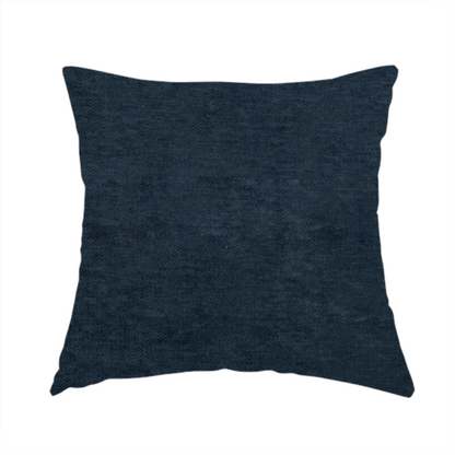 Tessuto Soft Chenille Plain Water Repellent Navy Blue Upholstery Fabric CTR-2306 - Handmade Cushions