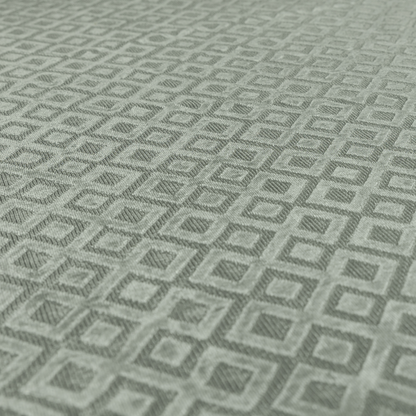 Camden Velvet Geometric Inspired Silver Upholstery Fabric CTR-2320