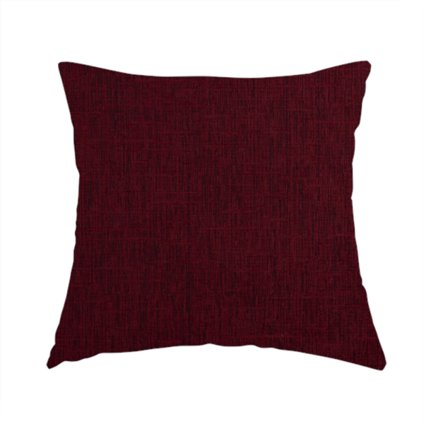 Vienna Semi Plain Chenille Red Upholstery Fabric CTR-2330 - Handmade Cushions
