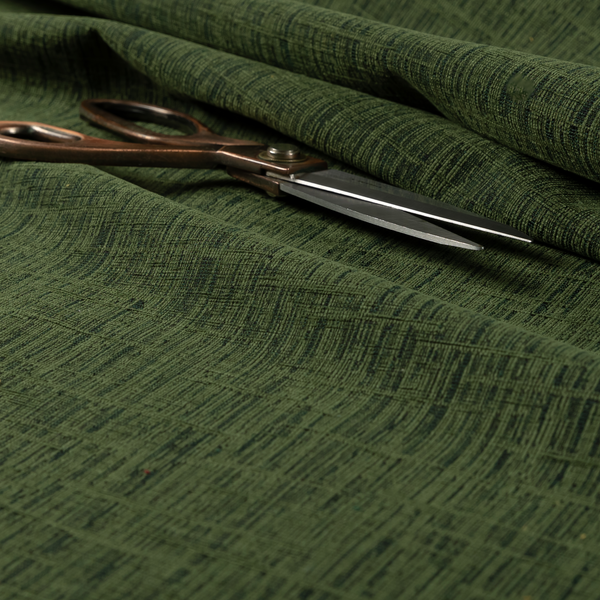 Vienna Semi Plain Chenille Green Upholstery Fabric CTR-2333 - Roman Blinds