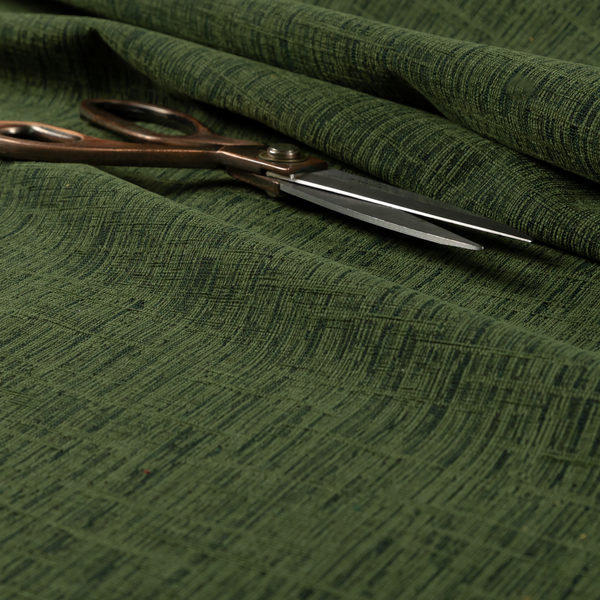 Vienna Semi Plain Chenille Green Upholstery Fabric CTR-2333