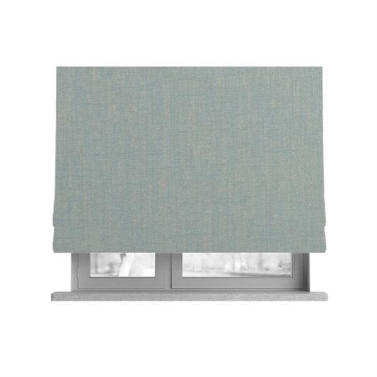Vienna Semi Plain Chenille Blue Upholstery Fabric CTR-2334 - Roman Blinds
