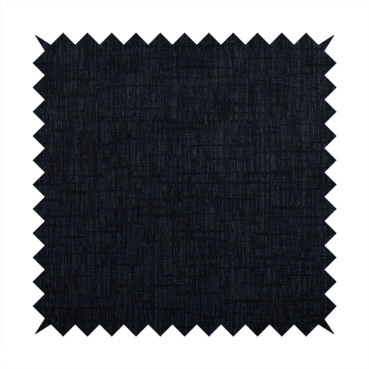 Vienna Semi Plain Chenille Navy Blue Upholstery Fabric CTR-2335