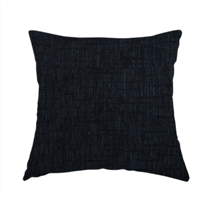 Vienna Semi Plain Chenille Navy Blue Upholstery Fabric CTR-2335 - Handmade Cushions