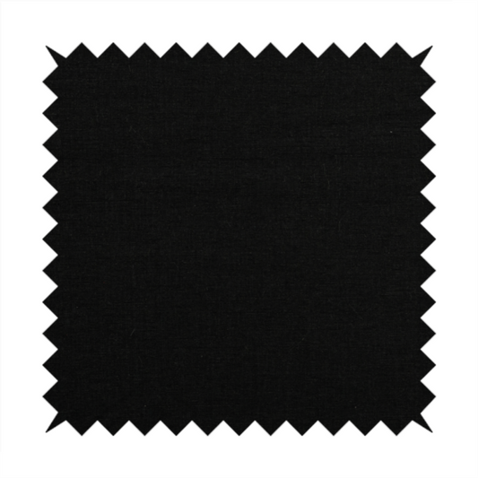 Vienna Semi Plain Chenille Black Upholstery Fabric CTR-2340