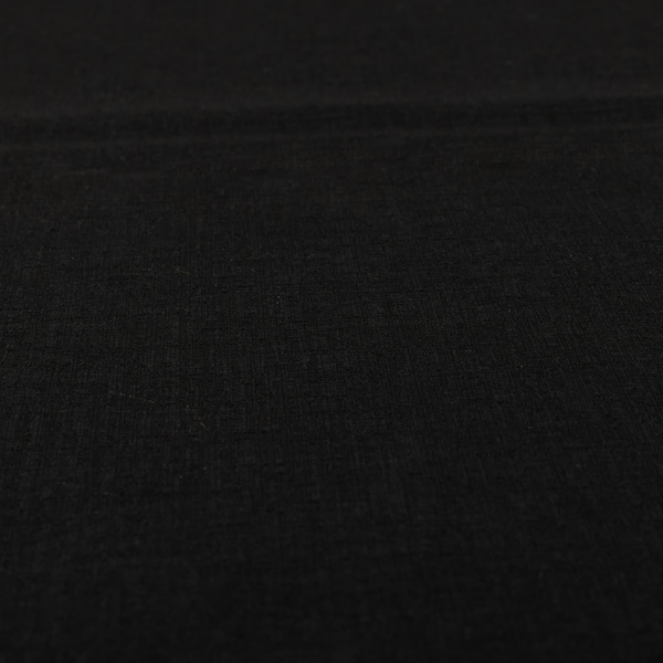 Vienna Semi Plain Chenille Black Upholstery Fabric CTR-2340 - Made To Measure Curtains