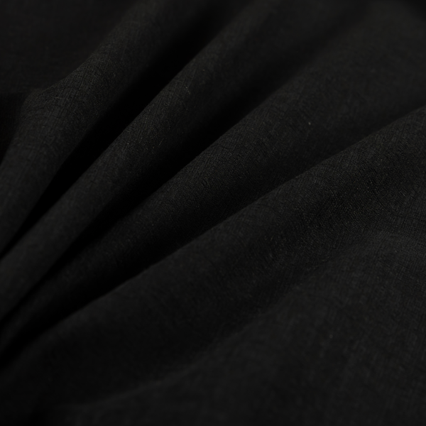 Vienna Semi Plain Chenille Black Upholstery Fabric CTR-2340 - Made To Measure Curtains