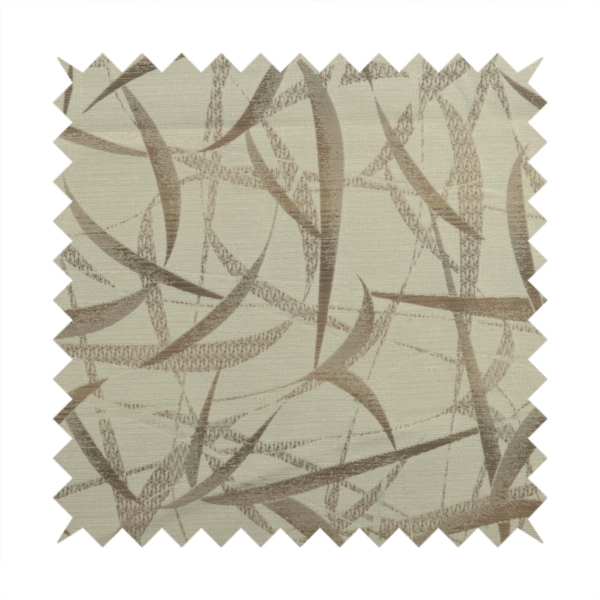 Budapest Abstract Pattern Brown Colour Upholstery Fabric CTR-2341 - Made To Measure Curtains