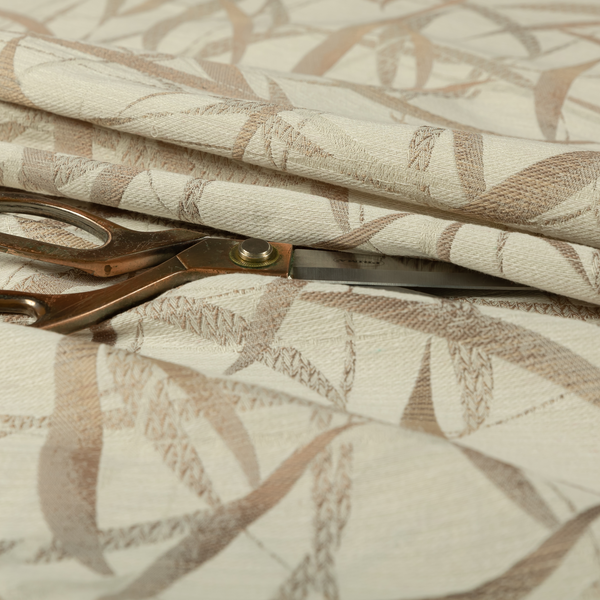 Budapest Abstract Pattern Brown Colour Upholstery Fabric CTR-2341 - Roman Blinds