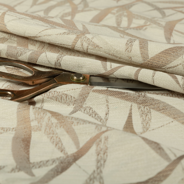 Budapest Abstract Pattern Brown Colour Upholstery Fabric CTR-2341 - Made To Measure Curtains