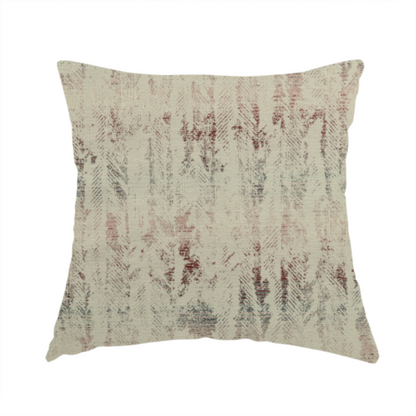 Budapest Herringbone Pattern Red Colour Upholstery Fabric CTR-2344 - Handmade Cushions