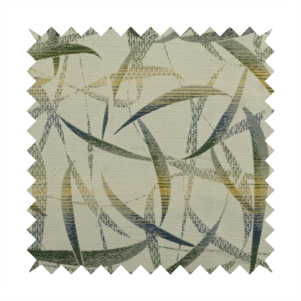 Budapest Abstract Pattern Green Colour Upholstery Fabric CTR-2345 - Made To Measure Curtains