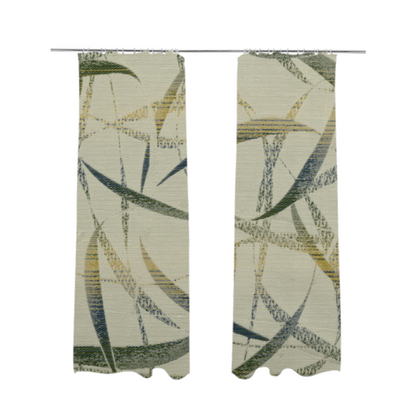 Budapest Abstract Pattern Green Colour Upholstery Fabric CTR-2345 - Made To Measure Curtains