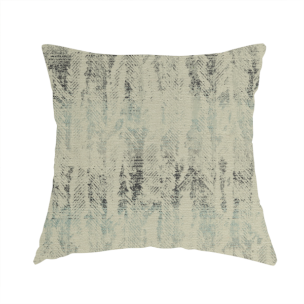 Budapest Herringbone Pattern Blue Colour Upholstery Fabric CTR-2348 - Handmade Cushions