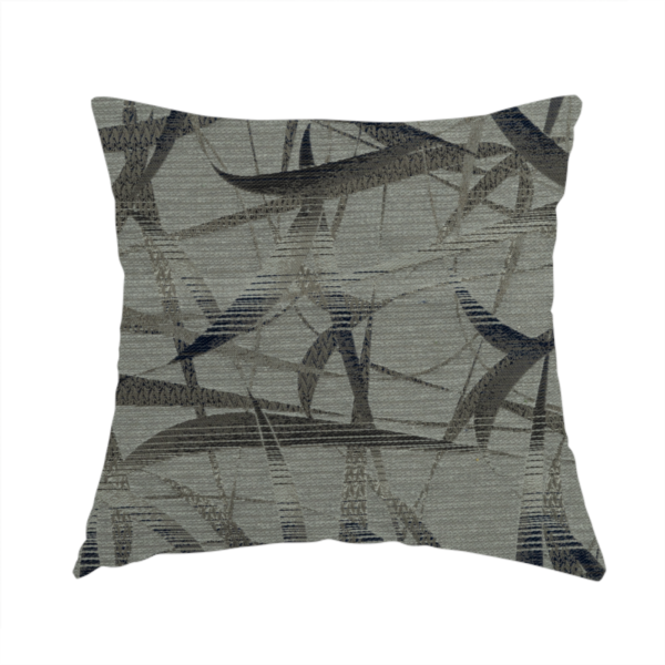 Budapest Abstract Pattern Grey Colour Upholstery Fabric CTR-2349 - Handmade Cushions