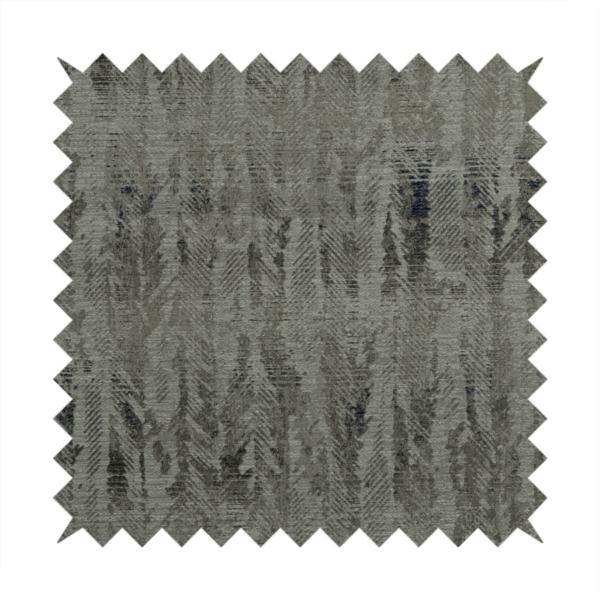 Budapest Herringbone Pattern Grey Colour Upholstery Fabric CTR-2350