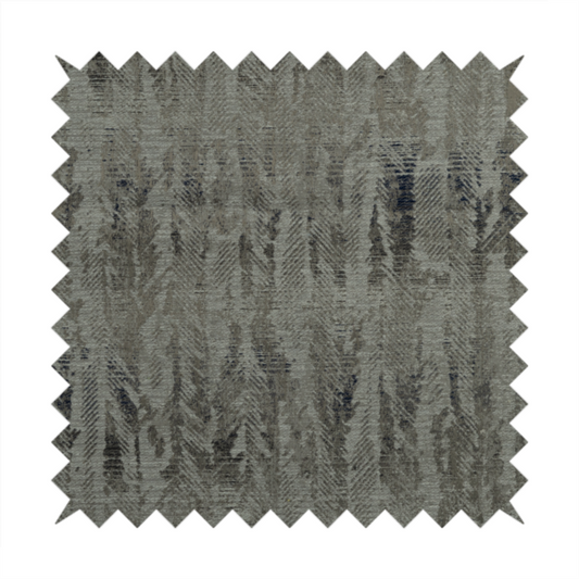 Budapest Herringbone Pattern Grey Colour Upholstery Fabric CTR-2350