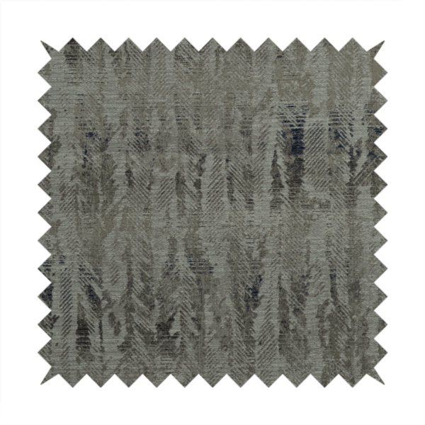 Budapest Herringbone Pattern Grey Colour Upholstery Fabric CTR-2350 - Made To Measure Curtains