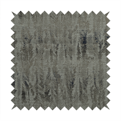 Budapest Herringbone Pattern Grey Colour Upholstery Fabric CTR-2350 - Made To Measure Curtains