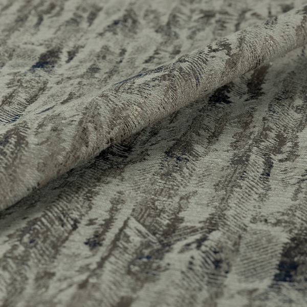 Budapest Herringbone Pattern Grey Colour Upholstery Fabric CTR-2350