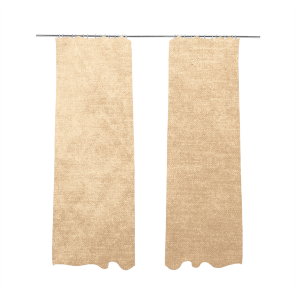 Liberty Textured Plain Shimmer Velvet Beige Upholstery Fabric CTR-2364 - Made To Measure Curtains