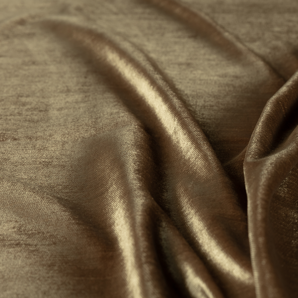 Liberty Textured Plain Shimmer Velvet Brown Upholstery Fabric CTR-2366 - Made To Measure Curtains