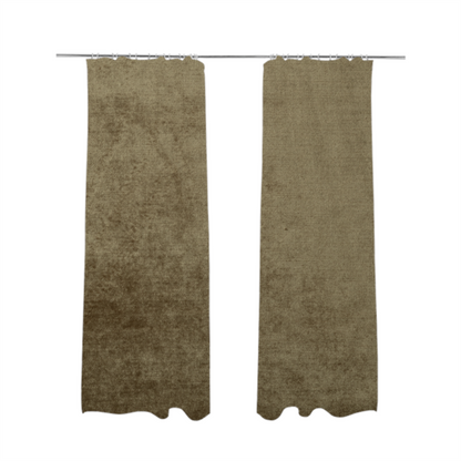 Liberty Textured Plain Shimmer Velvet Brown Upholstery Fabric CTR-2367 - Made To Measure Curtains