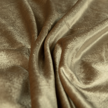 Liberty Textured Plain Shimmer Velvet Brown Upholstery Fabric CTR-2367 - Made To Measure Curtains