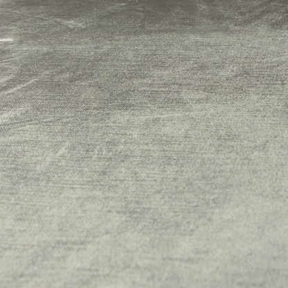 Liberty Textured Plain Shimmer Velvet Silver Upholstery Fabric CTR-2369 - Roman Blinds