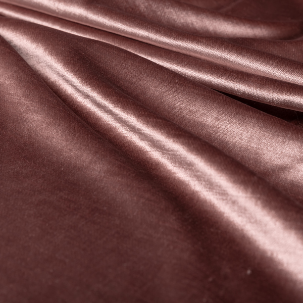 Liberty Textured Plain Shimmer Velvet Rose Pink Upholstery Fabric CTR-2371