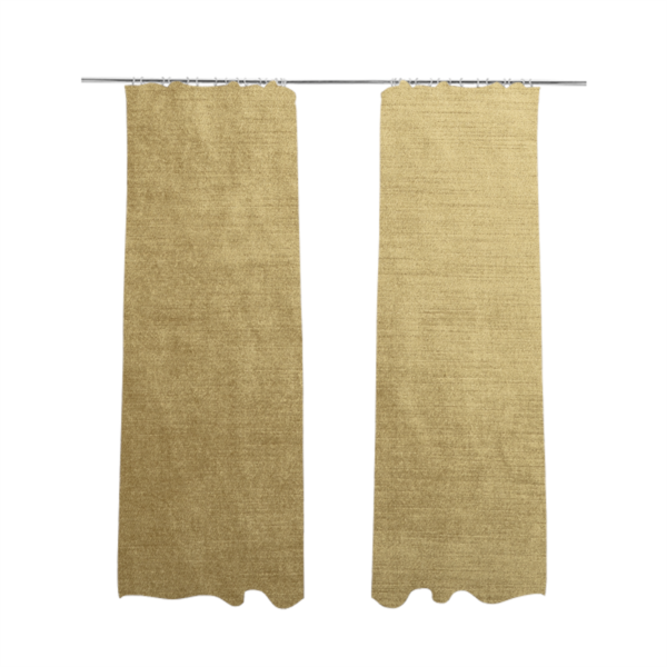 Liberty Textured Plain Shimmer Velvet Gold Upholstery Fabric CTR-2372 - Made To Measure Curtains