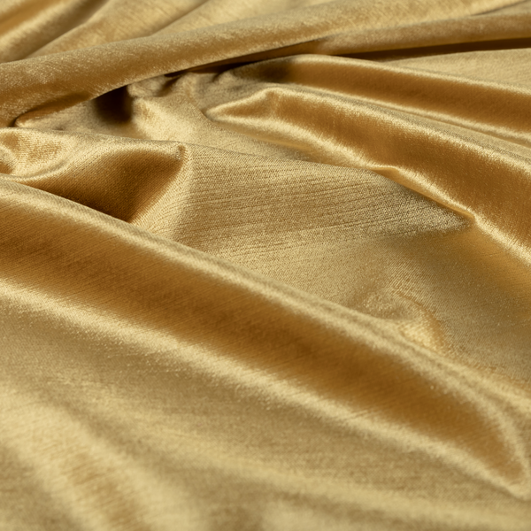 Liberty Textured Plain Shimmer Velvet Gold Upholstery Fabric CTR-2372 - Made To Measure Curtains