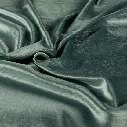 Liberty Textured Plain Shimmer Velvet Blue Upholstery Fabric CTR-2374 - Roman Blinds