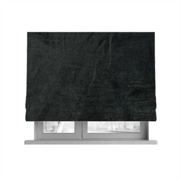 Liberty Textured Plain Shimmer Velvet Grey Upholstery Fabric CTR-2376 - Roman Blinds