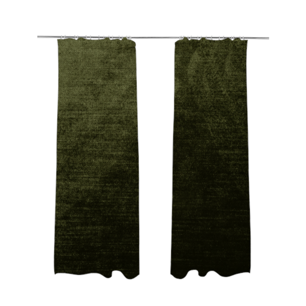 Liberty Textured Plain Shimmer Velvet Green Upholstery Fabric CTR-2380 - Made To Measure Curtains