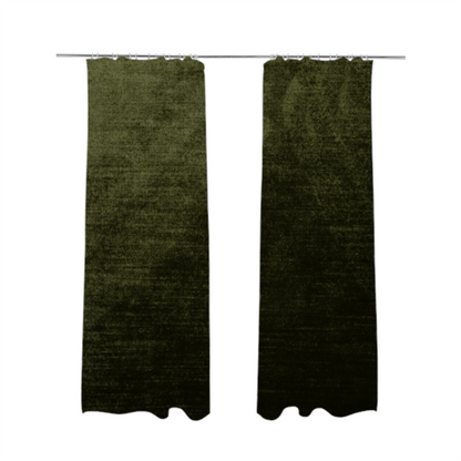 Liberty Textured Plain Shimmer Velvet Green Upholstery Fabric CTR-2380 - Made To Measure Curtains