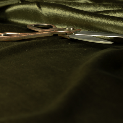 Liberty Textured Plain Shimmer Velvet Green Upholstery Fabric CTR-2380 - Roman Blinds