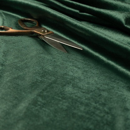 Liberty Textured Plain Shimmer Velvet Green Upholstery Fabric CTR-2381
