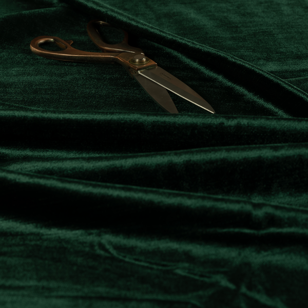 Liberty Textured Plain Shimmer Velvet Green Upholstery Fabric CTR-2382 - Roman Blinds