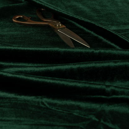 Liberty Textured Plain Shimmer Velvet Green Upholstery Fabric CTR-2382 - Made To Measure Curtains