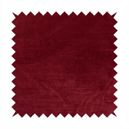 Liberty Textured Plain Shimmer Velvet Red Upholstery Fabric CTR-2385