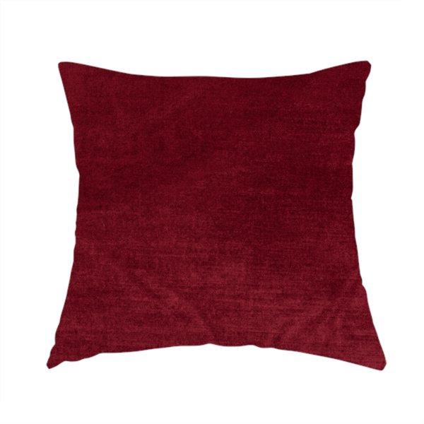 Liberty Textured Plain Shimmer Velvet Red Upholstery Fabric CTR-2385 - Handmade Cushions
