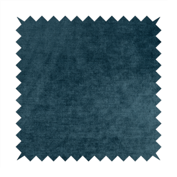 Liberty Textured Plain Shimmer Velvet Blue Upholstery Fabric CTR-2386 - Roman Blinds