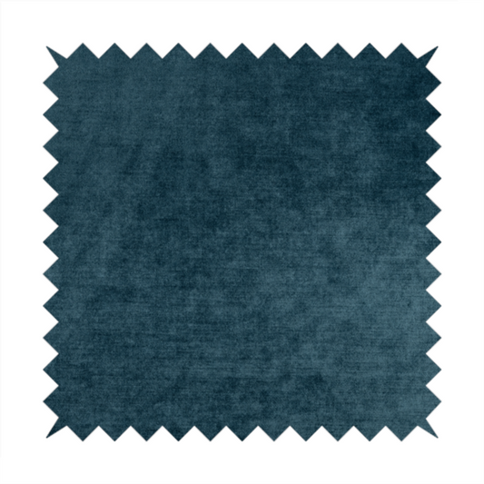 Liberty Textured Plain Shimmer Velvet Blue Upholstery Fabric CTR-2386